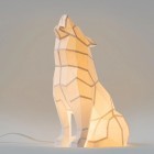 Wolf 3D Papier Modell, Lampenschirm