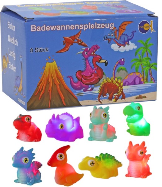 Leuchttiere Dinos - Badewannenspielzeug