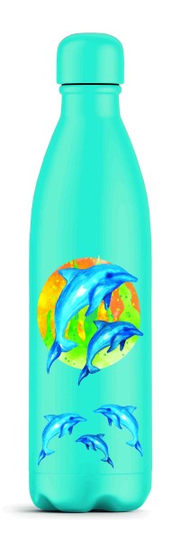Thermo Flasche - Delphin / nature vac - Dolphin 400 ml