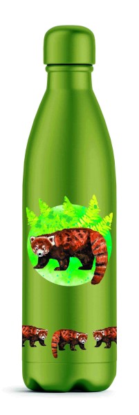 Thermo Flasche - nature vac - Roter Panda 400 ml