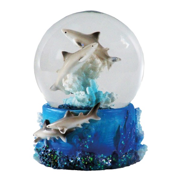Glitzerkugel Haie / Water Globe Sharks 9 cm