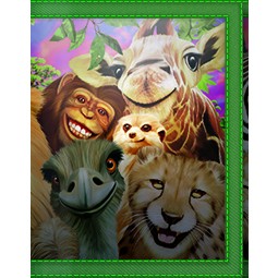 3D LIVELIFE Brieftasche / Wallet Safari Smiles
