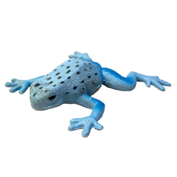 Strechfigur - Blauer Pfeilgift Frosch / rep pals - Blue Poison Dart Frog 15cm