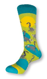 Anisox Ring-Tailed Lemur / Socken im Tierdesign Lemur