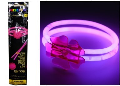 Knicklicht - Leuchtendes Armband mit Blüte
